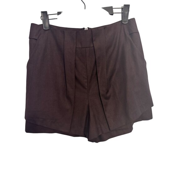 2/$30 J Brand 28 Dressy Shorts With Back Zipper In Dark Brown - Picture 8 of 16